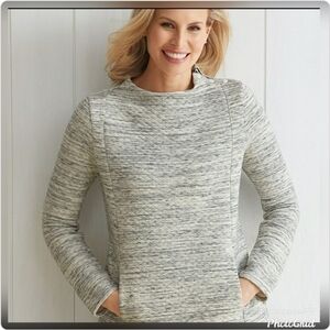 *Talbots DIAMOND QUILTED PULLOVER T by Talbots